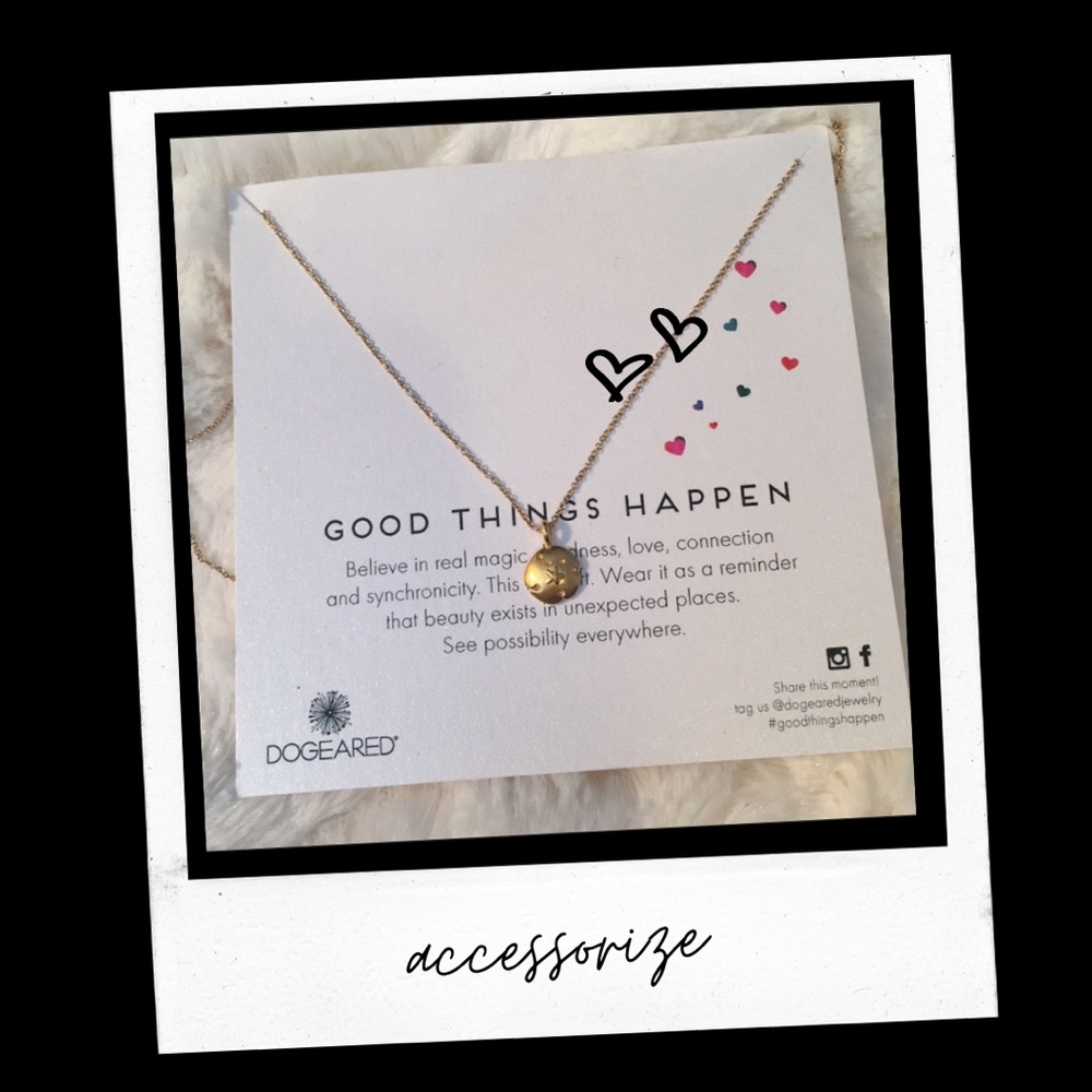 Dogeared "good things happen" necklace